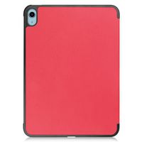 CoreParts For Apple iPad 10th Gen 10.9-inch (2022) Tri-fold Caster Hard Shell Cover with Auto Wake Function - Red - W128178590