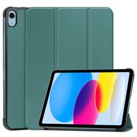 CoreParts For Apple iPad 10th Gen 10.9-inch (2022) Tri-fold Caster Hard Shell Cover with Auto Wake Function - Dark Green - W128178594