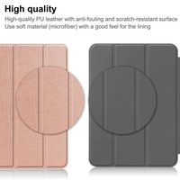 CoreParts For Apple iPad 10th Gen 10.9-inch (2022) Tri-fold Caster Hard Shell Cover with Auto Wake Function - Rose Gold - W128178595