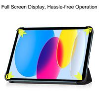 CoreParts For Apple iPad 10th Gen 10.9-inch (2022) Tri-fold Caster Hard Shell Cover with Auto Wake Function - Don't Touch Me Style - W128178598