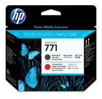 HP 771 tête d'impression DesignJet noir mat/rouge chromatique - W124885406