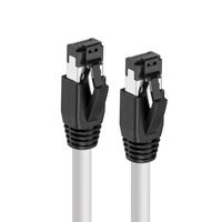 MicroConnect CAT8.1 S/FTP 5m White LSZH Shielded Network Cable, AWG 24 - W126443442
