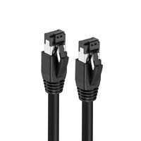MicroConnect CAT8.1 S/FTP 10m Black LSZH Shielded Network Cable, AWG 24 - W126443453