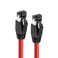 MicroConnect CAT8.1 S/FTP 3m Red LSZH Shielded Network Cable, AWG 24 - W126443486