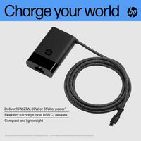 HP USB-C 65W Laptop Charger - W128460192