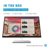 HP E27u G4 68.6 cm (27") 2560 x 1440 pixels Quad HD Black, Silver - W127067741