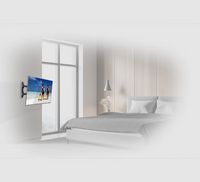 B-Tech VENTRY - Ultra-Slim Universal Flat Screen Wall Mount with Double Arm (VESA 400 x 400) - W126325181