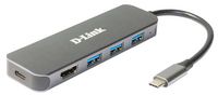 D-Link 5-in-1 USB-C Hub with HDMI/Power Delivery - W127207503