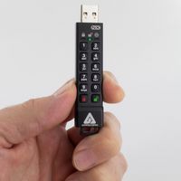 Apricorn Aegis Secure Key 3Nx Usb Flash Drive 4 Gb Usb Type-A 3.2 Gen 1 (3.1 Gen 1) Black - W128255100