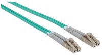Intellinet Fiber Optic Patch Cable, Om3, Lc/Lc, 2M, Aqua, Duplex, Multimode, 50/125 µm, Lszh, Fibre, Lifetime Warranty, Polybag - W128253571