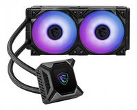 MSI Mpg Coreliquid K240 Liquid Cpu Cooler '240Mm Radiator, 2.4'' Lcd Display With Fan, 3X 120Mm Argb Pwm Fan, Center, Supports Intel And Amd Platforms, Cooled By Asetek' - W128254284