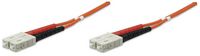Intellinet Fiber Optic Patch Cable, Om2, Sc/Sc, 5M, Orange, Duplex, Multimode, 50/125 µm, Lszh, Fibre, Lifetime Warranty, Polybag - W128271990