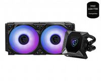 MSI Mpg Coreliquid K240 V2 Liquid Cpu Cooler '240Mm Radiator, 2.4'' Lcd Display With Fan, 3X 120Mm Argb Pwm Fan, Center, Supports Intel And Amd Platforms, Latest Lga 1700 Ready, Cooled By Asetek' - W128272444