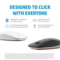 HP 410 Slim Silver Bluetooth Mouse - W128275430