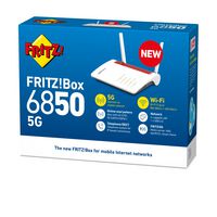 AVM Fritz!Box 6850 5G Wireless Router Gigabit Ethernet Dual-Band (2.4 Ghz / 5 Ghz) White - W128281895