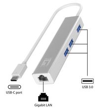 LevelOne Gigabit Usb-C Network Adapter With Usb Hub - W128266002
