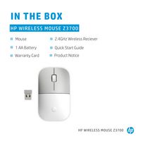HP Z3700 Ceramic White Wireless Mouse - W128259038