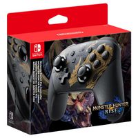 Nintendo Pro Controller Monster Hunter Rise Edition Black, Gold Bluetooth Gamepad Analogue / Digital Nintendo Switch - W128262818