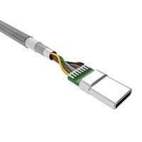 Silicon Power Boost Link Nylon Lk30Ac Usb Cable 1 M Usb 3.2 Gen 1 (3.1 Gen 1) Usb A Usb C Grey - W128264711