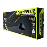 Patriot Memory Viper V765 Keyboard Usb Qwerty Uk English Black, Silver - W128264863