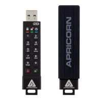 Apricorn Aegis Secure Key 3Nx Usb Flash Drive 16 Gb Usb Type-A 3.2 Gen 1 (3.1 Gen 1) Black - W128265312