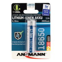 ANSMANN Li-Ion Akku 18650 Rechargeable Battery Lithium-Ion (Li-Ion) - W128266882
