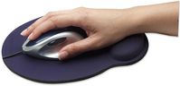 Manhattan Wrist Gel Support Pad And Mouse Mat, Blue, 241 x 203 x 40 Mm, Non Slip Base, Lifetime Warranty, Card Retail Packaging - W128267071