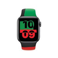 Apple Black Unity Band Black, Green, Red Fluoroelastomer - W128267125