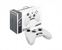 MSI Force Gc20 V2 White Gaming Controller 'Pc And Android Ready, Wired, Adjustable D-Pad Cover, Dual Vibration Motors, Ergonomic Design, Detachable Cables' - W128269400