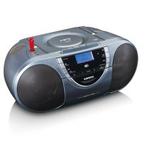 Lenco Radio Portable Analog & Digital Grey, Silver - W128269631