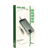 Inter-Tech Gdc-802 Usb 3.2 Gen 1 (3.1 Gen 1) Type-C 1000 Mbit/S Grey - W128270800