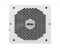 MSI Uk Psu '750W, 80 Plus Gold Certified, Fully Modular, 100% Japanese Capacitor, Flat Cables, Atx Power Supply Unit, Uk Powercord, White, Support Latest Gpu' - W128274337