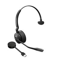 Jabra Engage 55 Headset Wireless Head-Band Office/Call Center Black, Titanium - W128276240