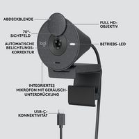 Logitech Brio 300 Webcam 2 Mp 1920 X 1080 Pixels Usb-C Graphite - W128280964
