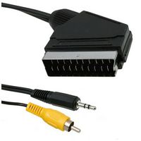 Icidu Composite Audio / Video Cable, 5M Scart (21-Pin) Black - W128251672