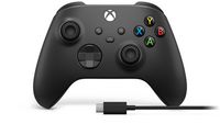 Microsoft Xbox Wireless Controller + Usb-C Cable Black Gamepad Analogue / Digital Pc, Xbox One, Xbox One S, Xbox One X, Xbox Series S, Xbox Series X - W128252685