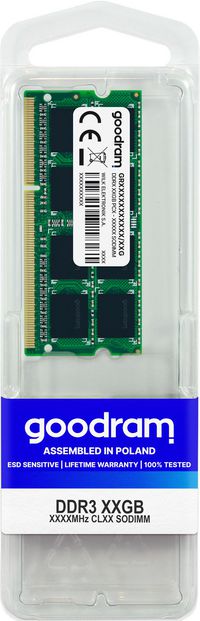 Goodram Memory Module 8 Gb 1 X 8 Gb Ddr3 1600 Mhz - W128285405