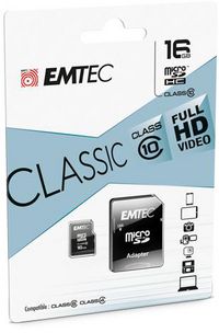 Emtec Memory Card 16 Gb Microsd Class 10 - W128285211