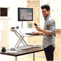 Fellowes Lotus Dx Sit-Stand Workstation – White - W128286457