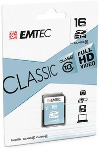 Emtec Memory Card 16 Gb Sdhc Class 10 - W128286900