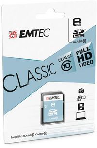 Emtec Classic 8 Gb Sdhc Class 10 - W128287340
