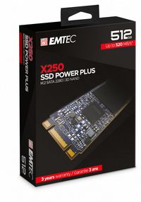 Emtec X250 M.2 512 Gb Serial Ata Iii 3D Nand - W128287906