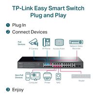 TP-Link 28-Port Gigabit Easy Smart Switch With 24-Port Poe+ - W128289340