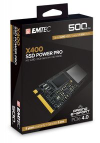 Emtec X400 M.2 500 Gb Pci Express 4.0 3D Nand Nvme - W128290253