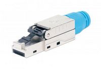 Intellinet Cat8.1 40G Shielded Toolless Rj45 Modular Field Termination Plug, For Easy And Quick High-Quality Cable Assembly, Ideal For Data Centers, Stp, For Solid & Stranded Wire, Gold-Plated Contacts, Metal Housing - W128290469