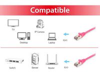Equip Cat.6 S/Ftp Patch Cable, 20M, Pink - W128292438