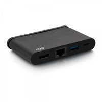 C2G Usb-C 4-In-1 Compact Dock With Hdmi, Usb-A, Ethernet, And Usb-C Power Delivery Up To 100W - 4K 30Hz - W128297282