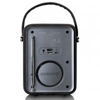 Lenco Radio Portable Analog & Digital Black - W128299783