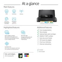 HP Officejet 200 Mobile Printer, Print, Front-Facing Usb Printing - W128443010