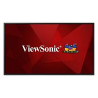 ViewSonic 43" LED Commercial Display, 3840x2160, 350 Nits, 1200:1, HDMI x 2, DVI x 1, IR in/out x 1, w/ RS232 in x 1, USB x 2, Audio out x 1, SPDIF, Speaker 10W x 2, RJ45 x 1,  Black - W125911318